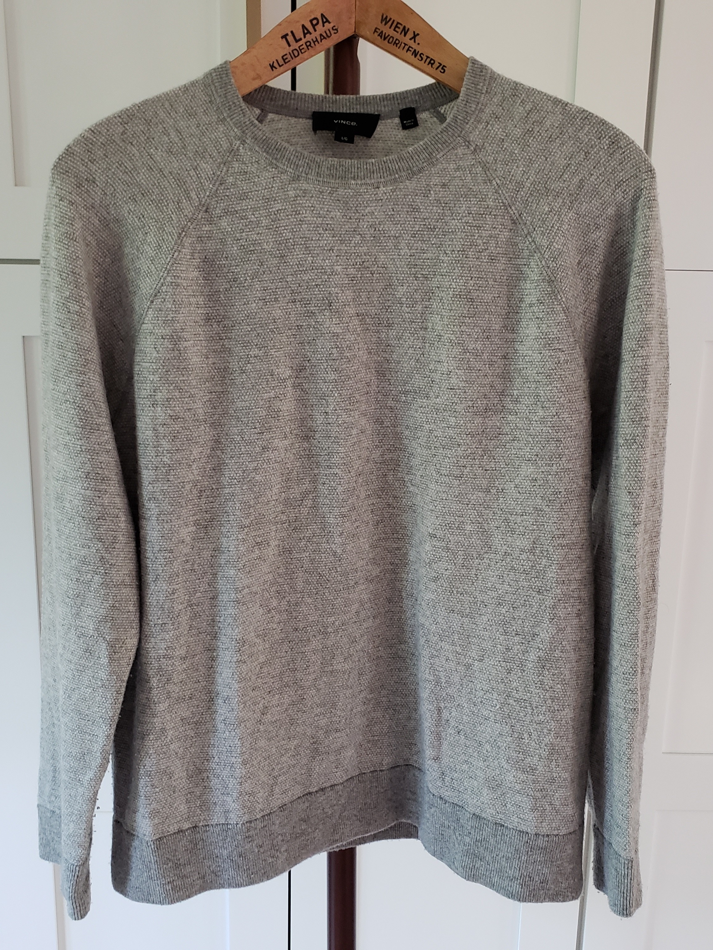 Vince Men's Crewneck Sweater In Heather Gray